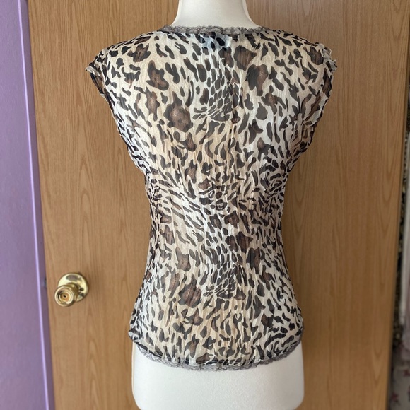 Cheetah Print Blouse - Picture 3 of 4